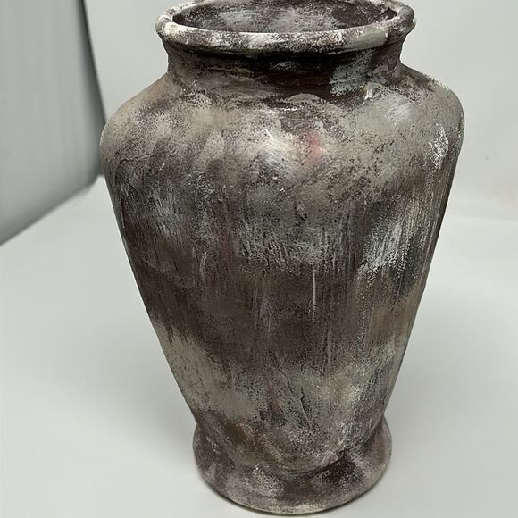 Hand Painted Faux Stone Vase - Picture 2 of 12